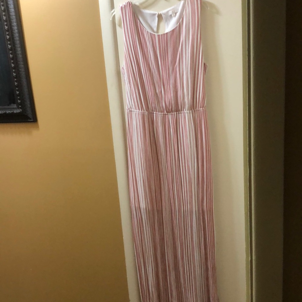 Pink Striped Maxi